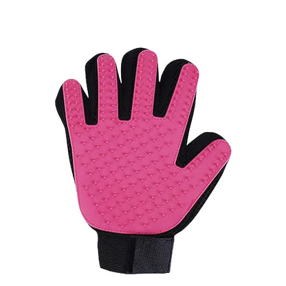 Grooming Glove Hair Deshedding Bath Hair Remover Clean Massage Brush for Animal