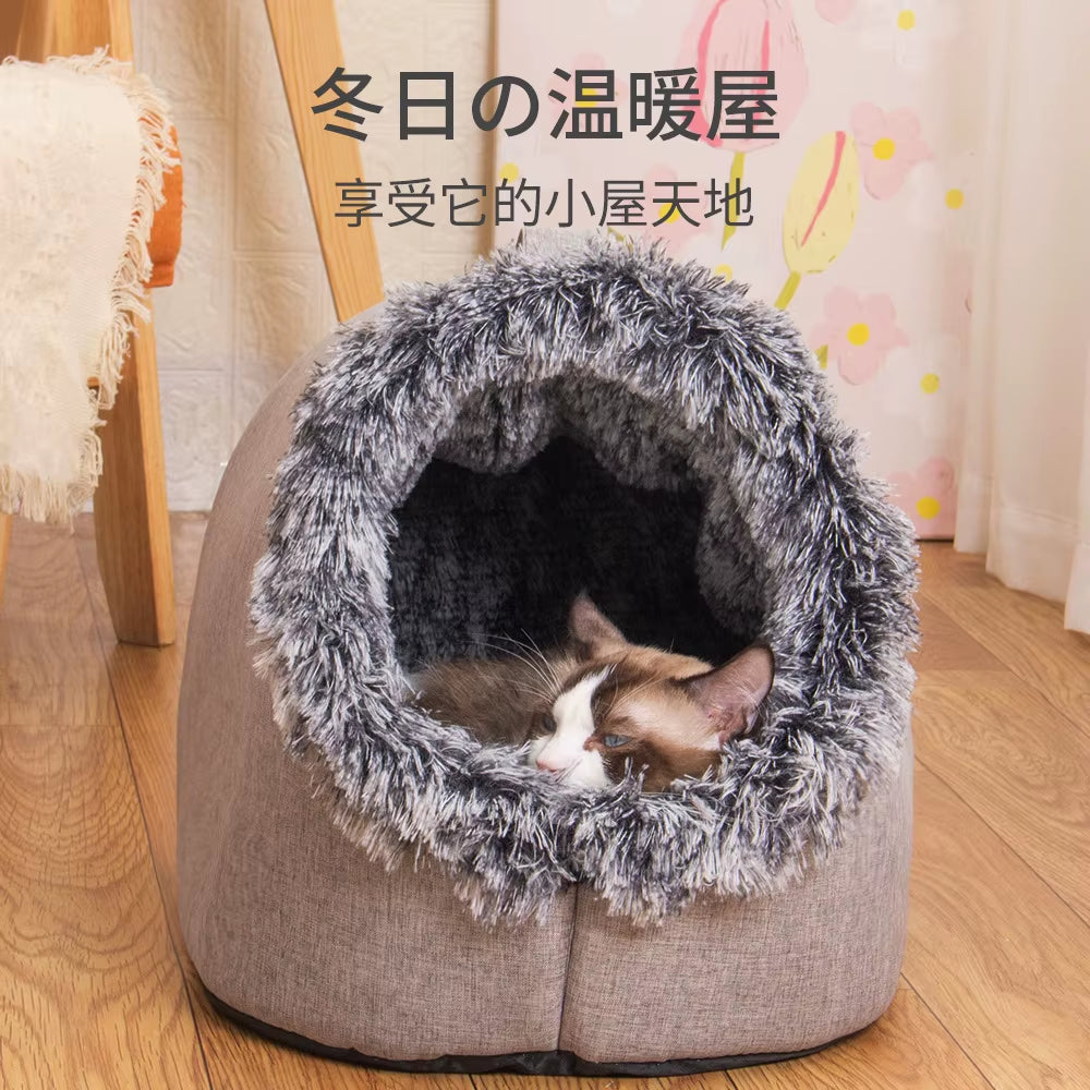 Cozy Bed, Self-Warming House, Cave and Nest for Pets