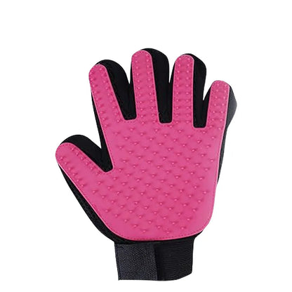 Grooming Glove Hair Deshedding Bath Hair Remover Clean Massage Brush for Animal
