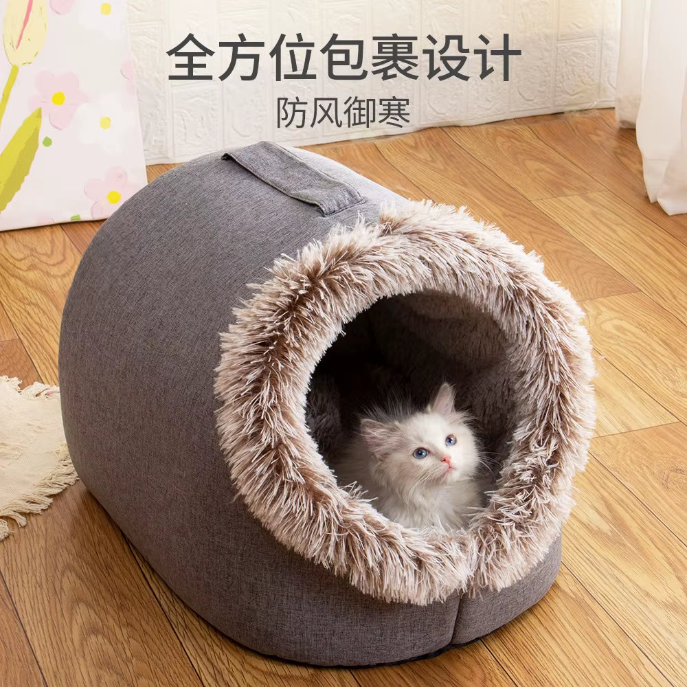 Cozy Bed, Self-Warming House, Cave and Nest for Pets