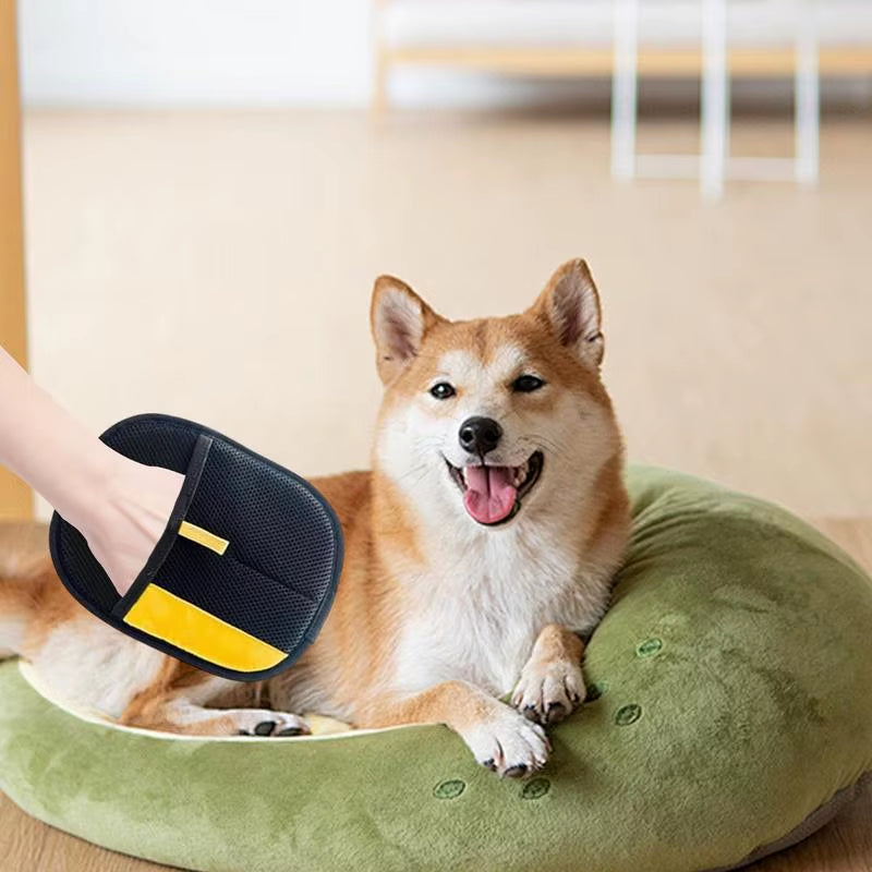 Double-Sided Deshedding Gloves for Pets for Grooming and Bonding