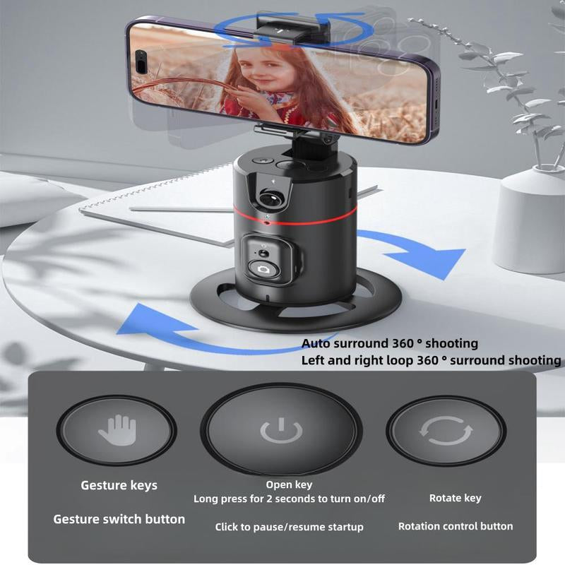 Gesture Recognition Gimbal Stabilizer & Selfie Stick Tripod, Intelligent Control Stabilizer & Adjustable Selfie Stick, Selfie Accessories, Travel Tripod