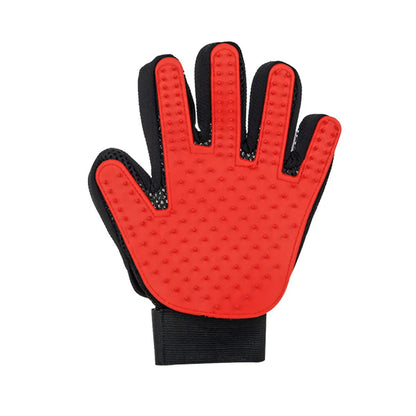 Grooming Glove Hair Deshedding Bath Hair Remover Clean Massage Brush for Animal