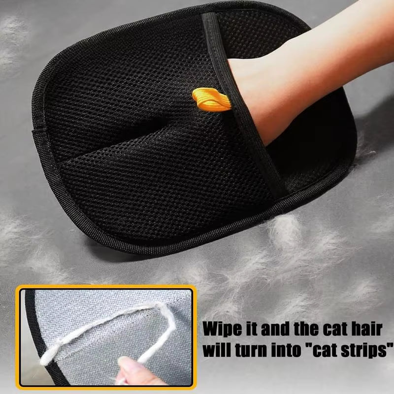 Double-Sided Deshedding Gloves for Pets for Grooming and Bonding
