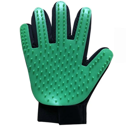 Grooming Glove Hair Deshedding Bath Hair Remover Clean Massage Brush for Animal