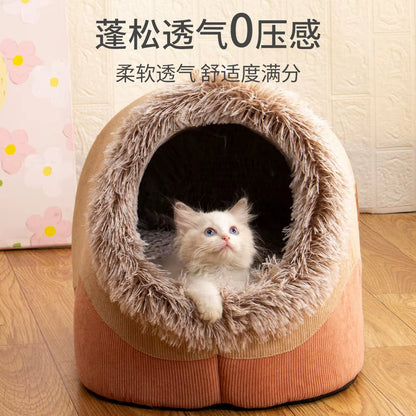 Cozy Bed, Self-Warming House, Cave and Nest for Pets