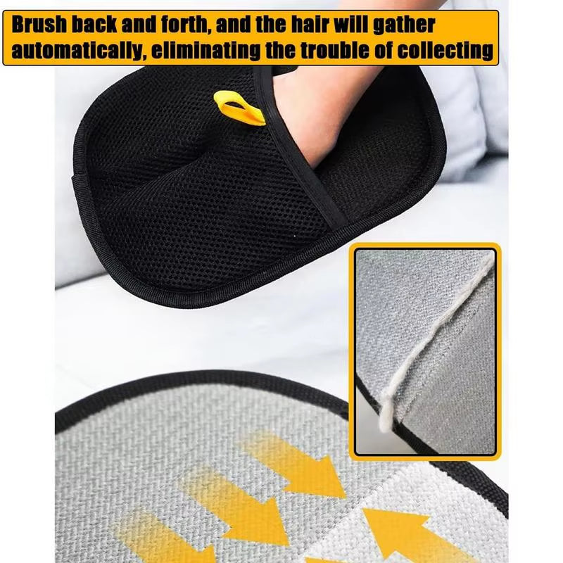 Double-Sided Deshedding Gloves for Pets for Grooming and Bonding