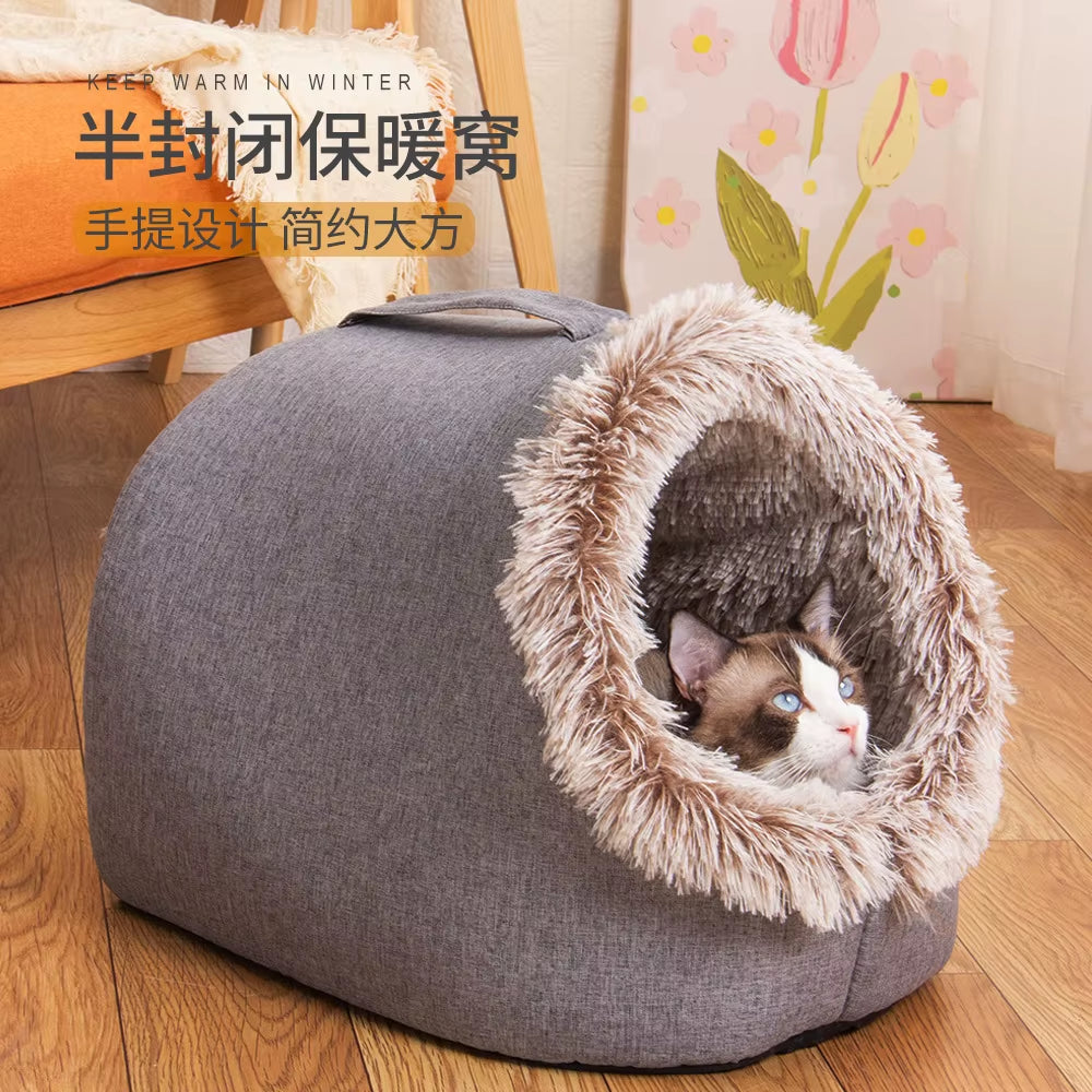 Cozy Bed, Self-Warming House, Cave and Nest for Pets