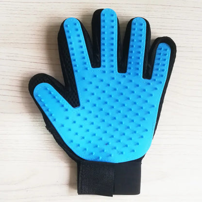 Grooming Glove Hair Deshedding Bath Hair Remover Clean Massage Brush for Animal