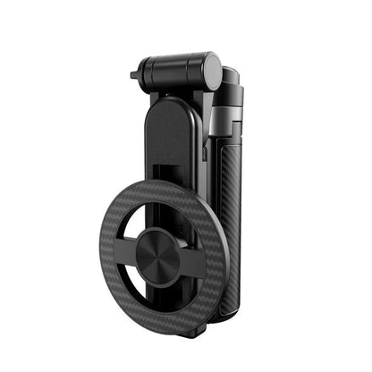 Magnetic Selfie Stick 360 Rotation Bluetooth Selfie Holder Portable Telescopic Magnetic Mobile Tripod Stand for Live Streaming