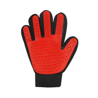 Grooming Glove Hair Deshedding Bath Hair Remover Clean Massage Brush for Animal
